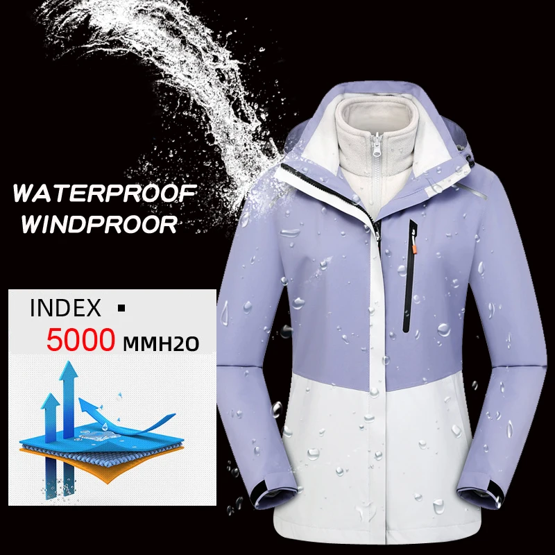 Waterproof Ski Suit Women Winter Warm Windproof Outdoor Sports Snow Jackets and Pants Hot Ski Equipment Snowboard Jacket Women