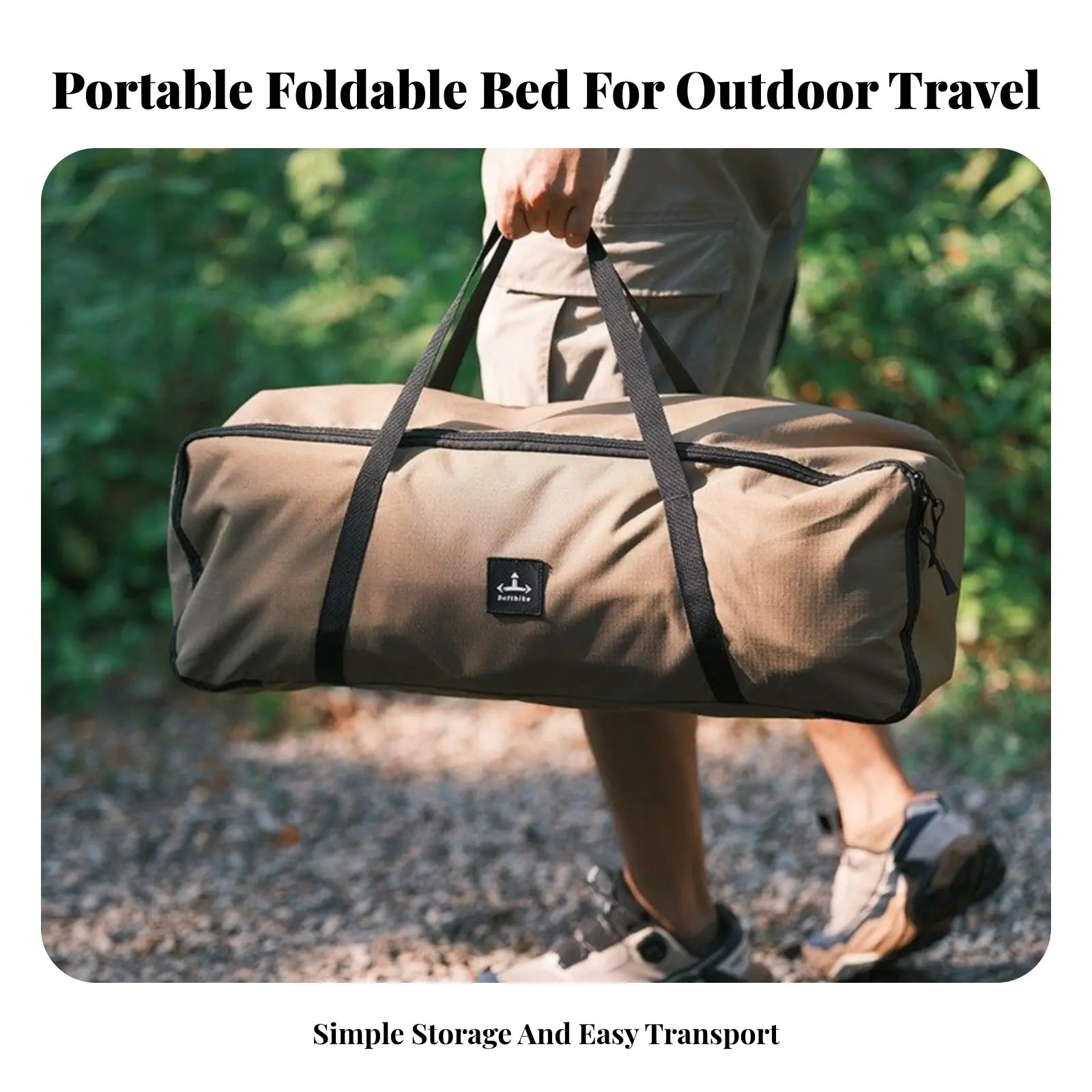 

Bed, Inflatable Folding Camp Mattress, Portable Outdoor Sleeping Pad, Comfortable Brushed Surface