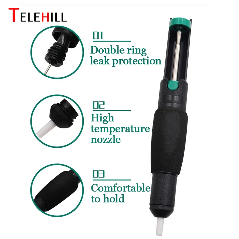 Powerful Desoldering Pump Suction Tin Vacuum Soldering Iron Desolder Gun Soldering Sucker Pen Removal Hand Welding Tools