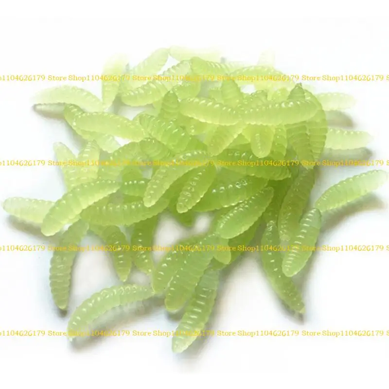

A1A2 50Pcs Silicone Fishing Lures Artificial Baits Jigging Wobblers Earthworms Baits
