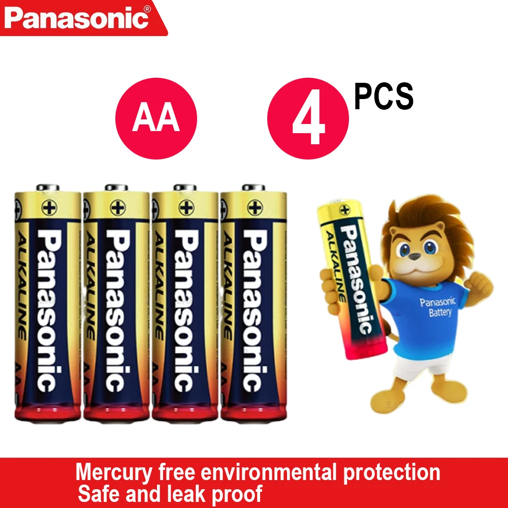 Panasonic Alkaline Batterijen AA AAA 1.5V LR6 LR03 2-60PCS Langdurige kwikvrije wegwerp droge batterij voor speelgoed Afstandsbediening