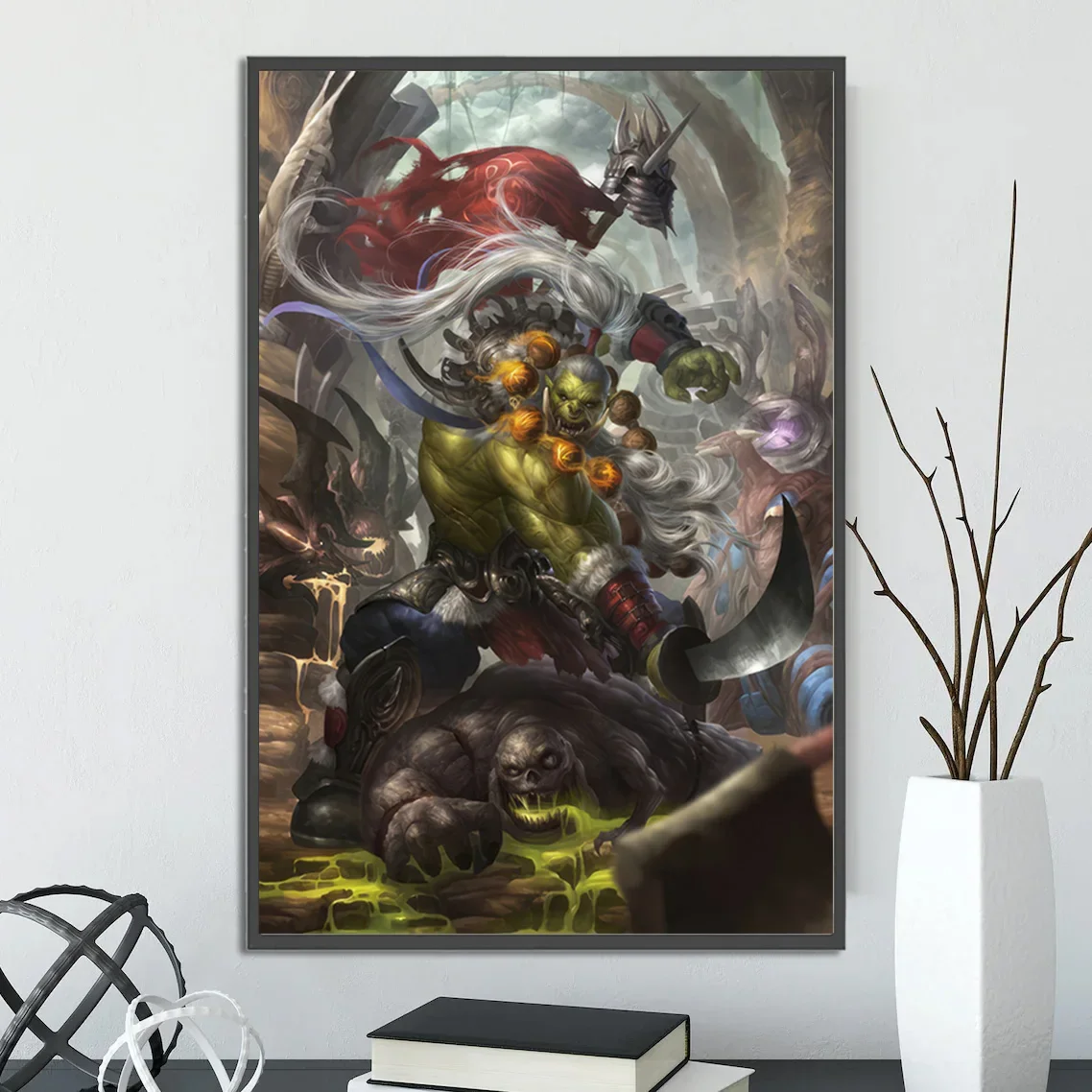 Game Warcraft Self-adhesive Poster Farseer Wallpaper Home Decoration Painting Blademas Wall Art Computer Room Shadow Hunter Gift