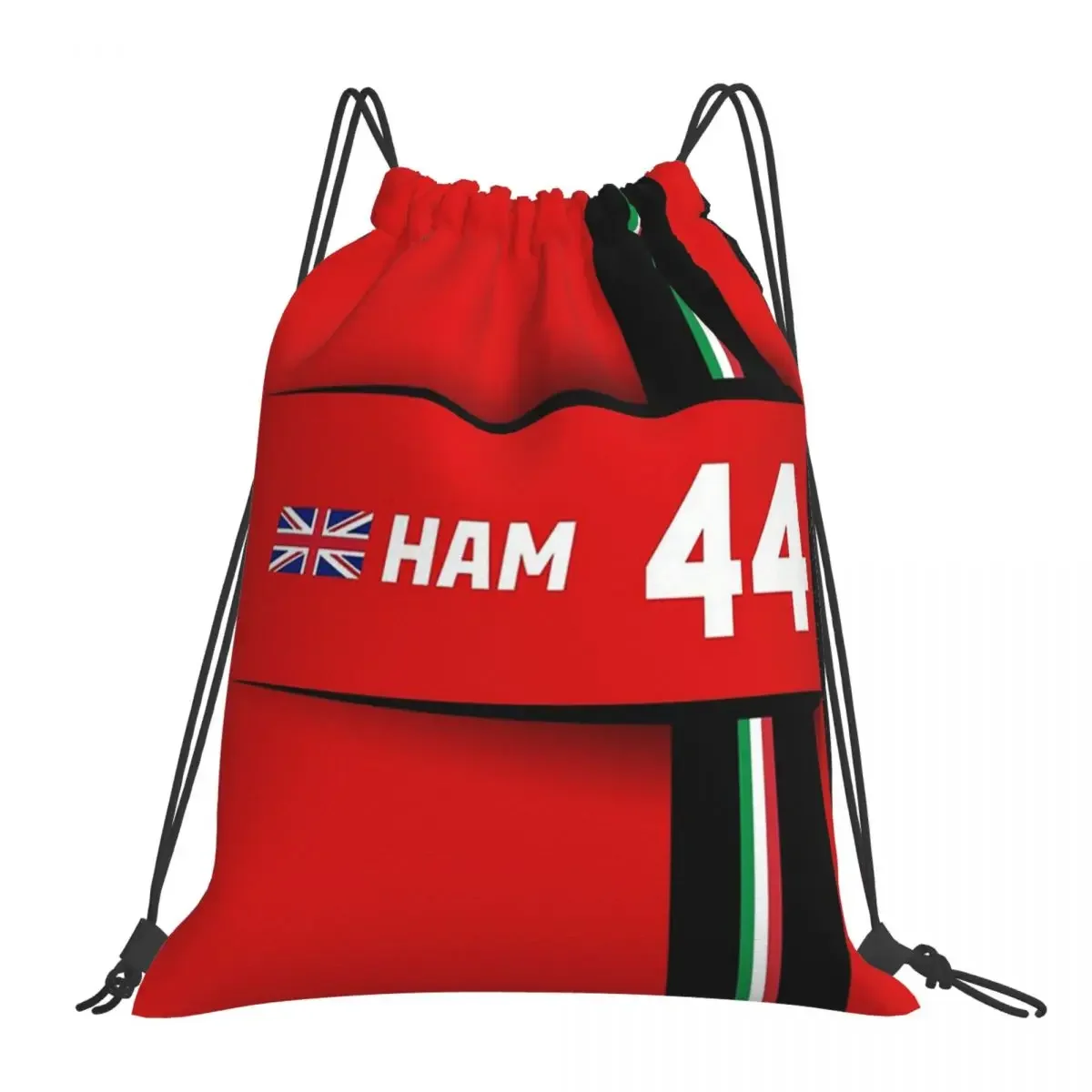 

F1 2025 - #44 Hamilton Backpacks Portable Drawstring Bags Drawstring Bundle Pocket Sports Bag BookBag For Man Woman School