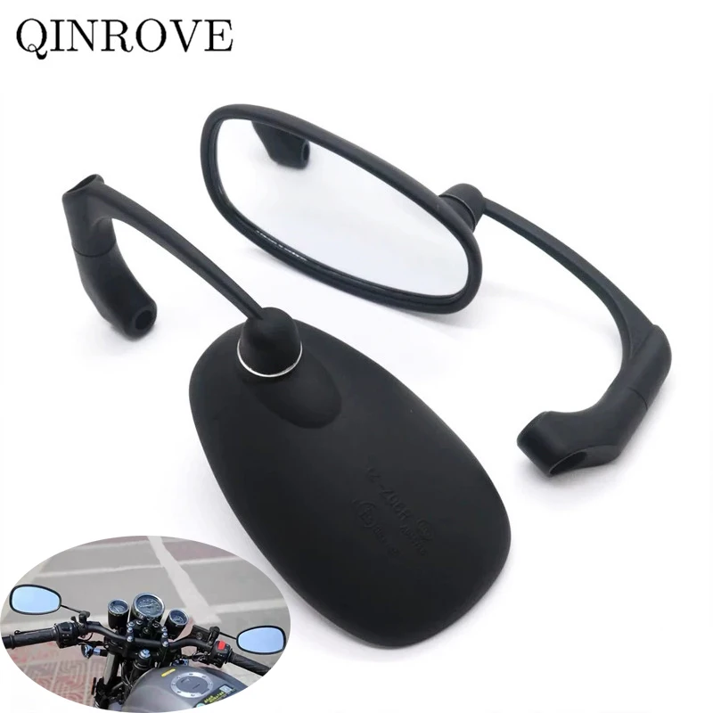 Iron ABS Motorcycle Rearview Mirror 8/10MM Mirror Universal For Yamaha MT07 MT 07 09 10 XSR 155 FZ6 KTM Duke 125 200 390 790