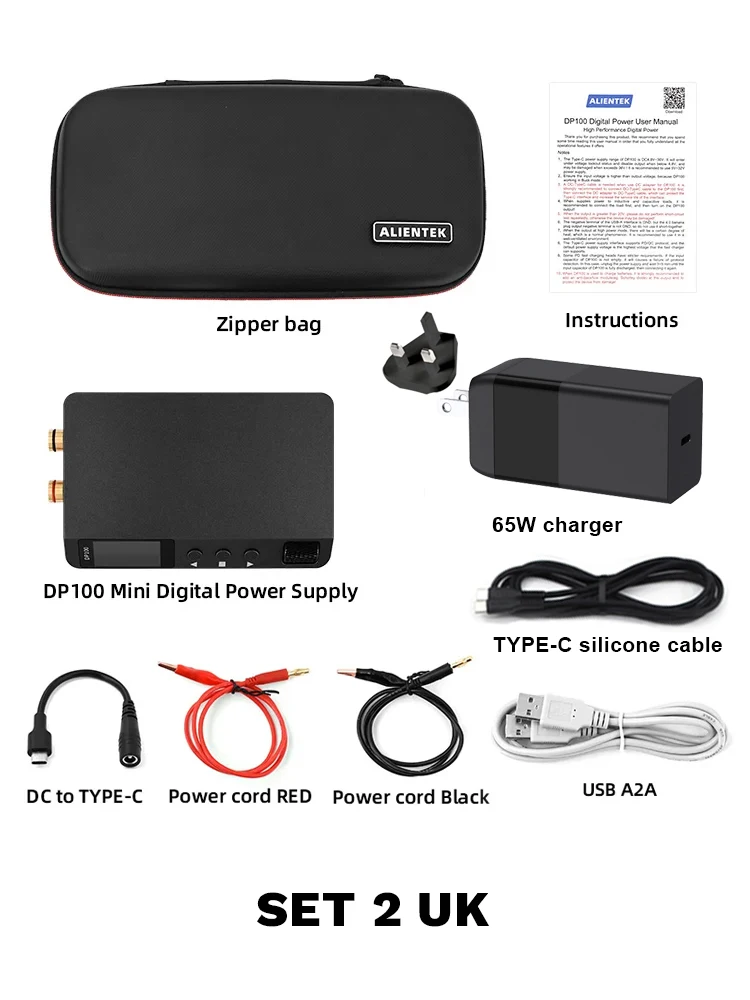 ALIENTEK DC電源 30V 5A デジタルスイッチング電源 DP100