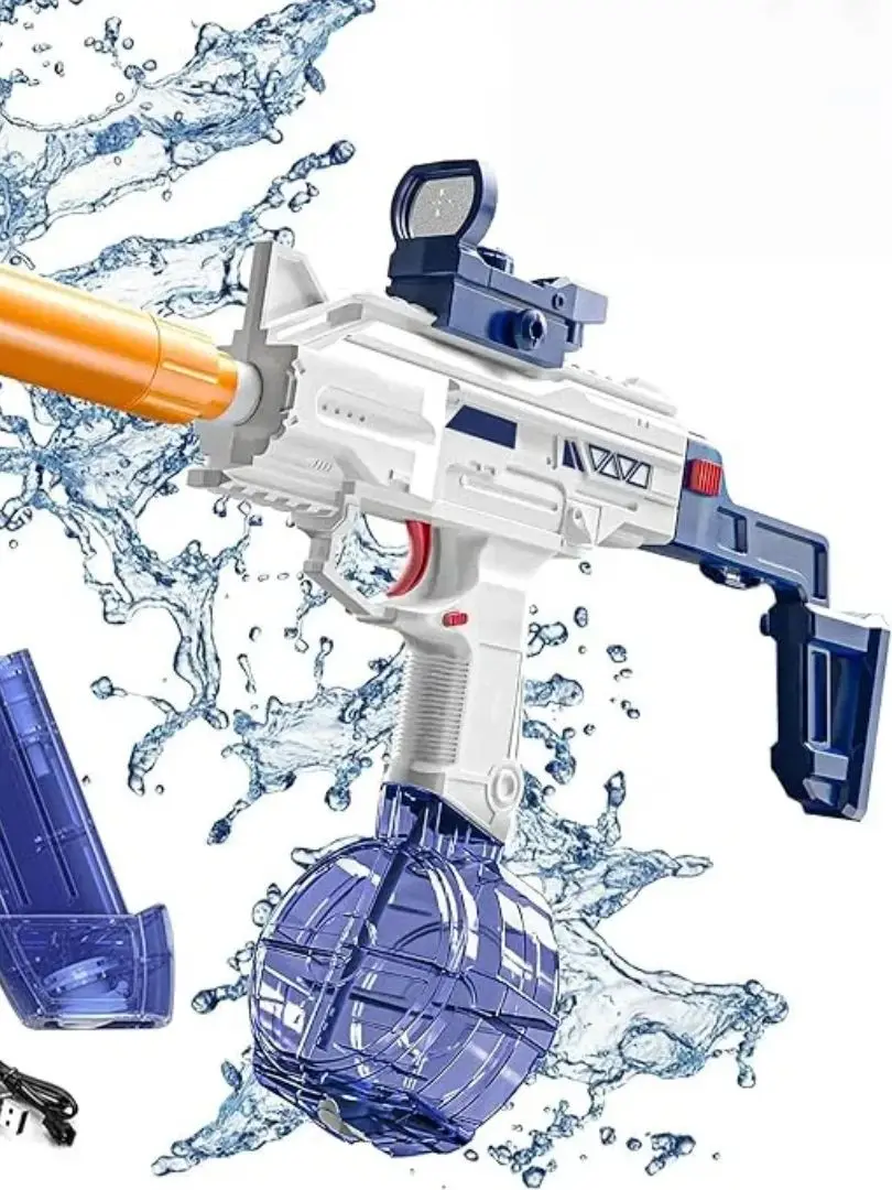 Pistola de agua eléctrica, juguete para adultos y niños, pistola de agua automática para fiesta en la piscina de verano, súper el mejor regalo para niños y niñas