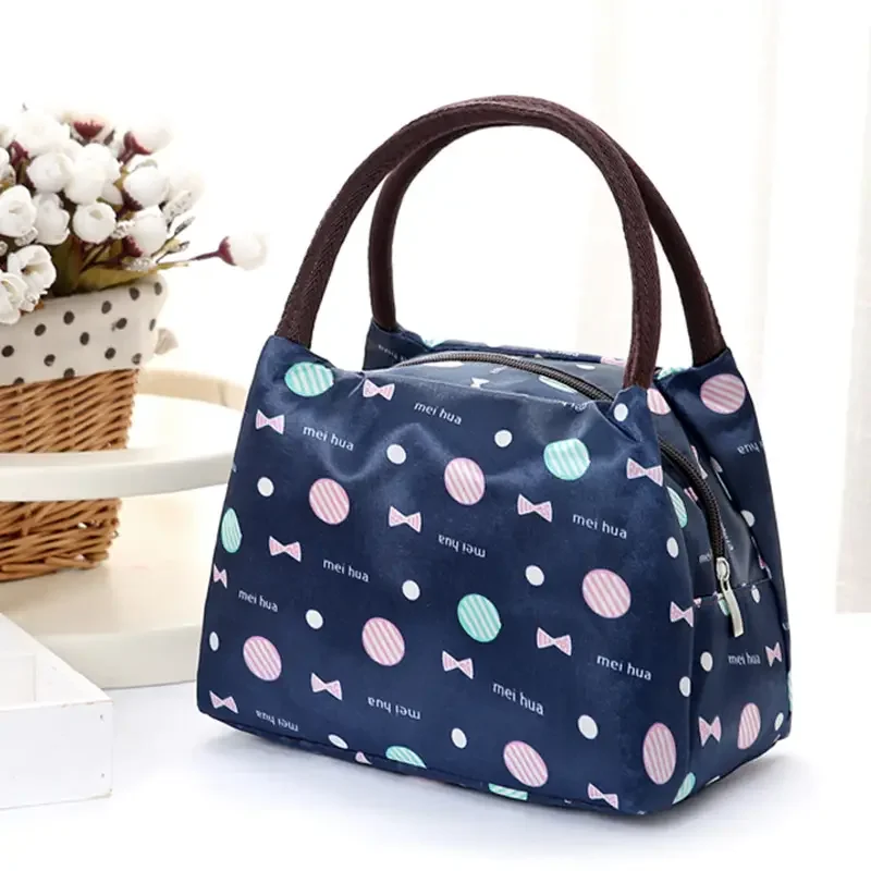 

Women's Print Handbag, Cute Lunch Bag, Student Aluminum Foil Thermal Lunch Bag