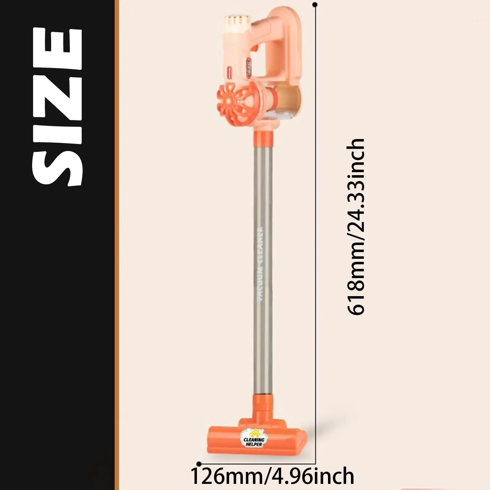 Kids Vacuum Cleaner Toy 3 in 1 Cleaning Toys for Girls Boys Children Age 4-6