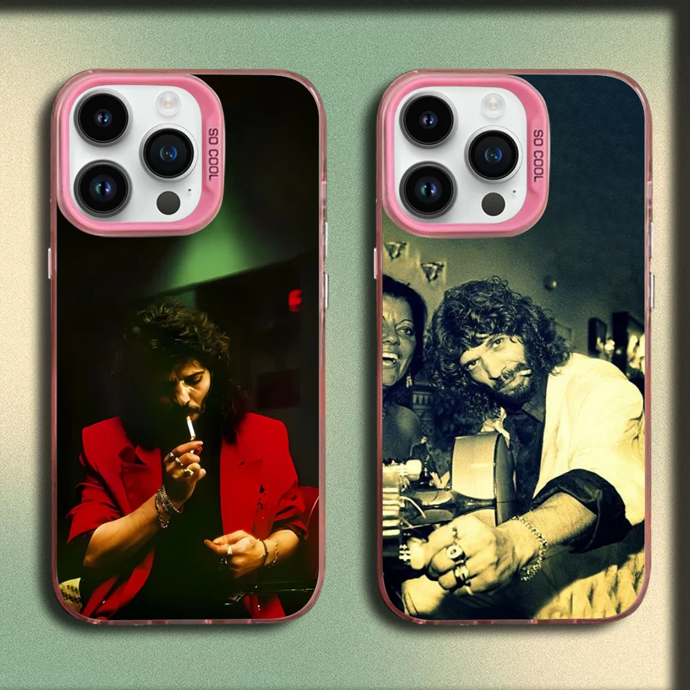 

Singer C-Camaron De La Isla Phone Case For iPhone 16,15,14,13,12,11,Mini,Pro,SE,MAX Pink Matte Silicone Cover