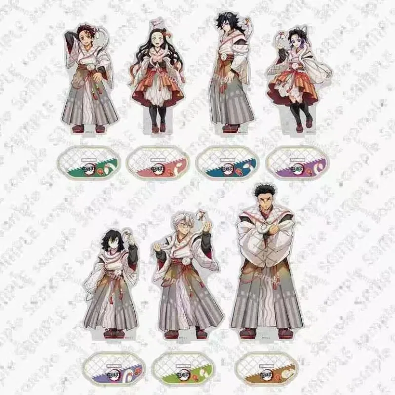 

Demon Slayer Acrylic Stand Figure Shinazugawa Sanemi Kochou Shinobu Anime Peripheral Snake Year Series Desktop Ornament New
