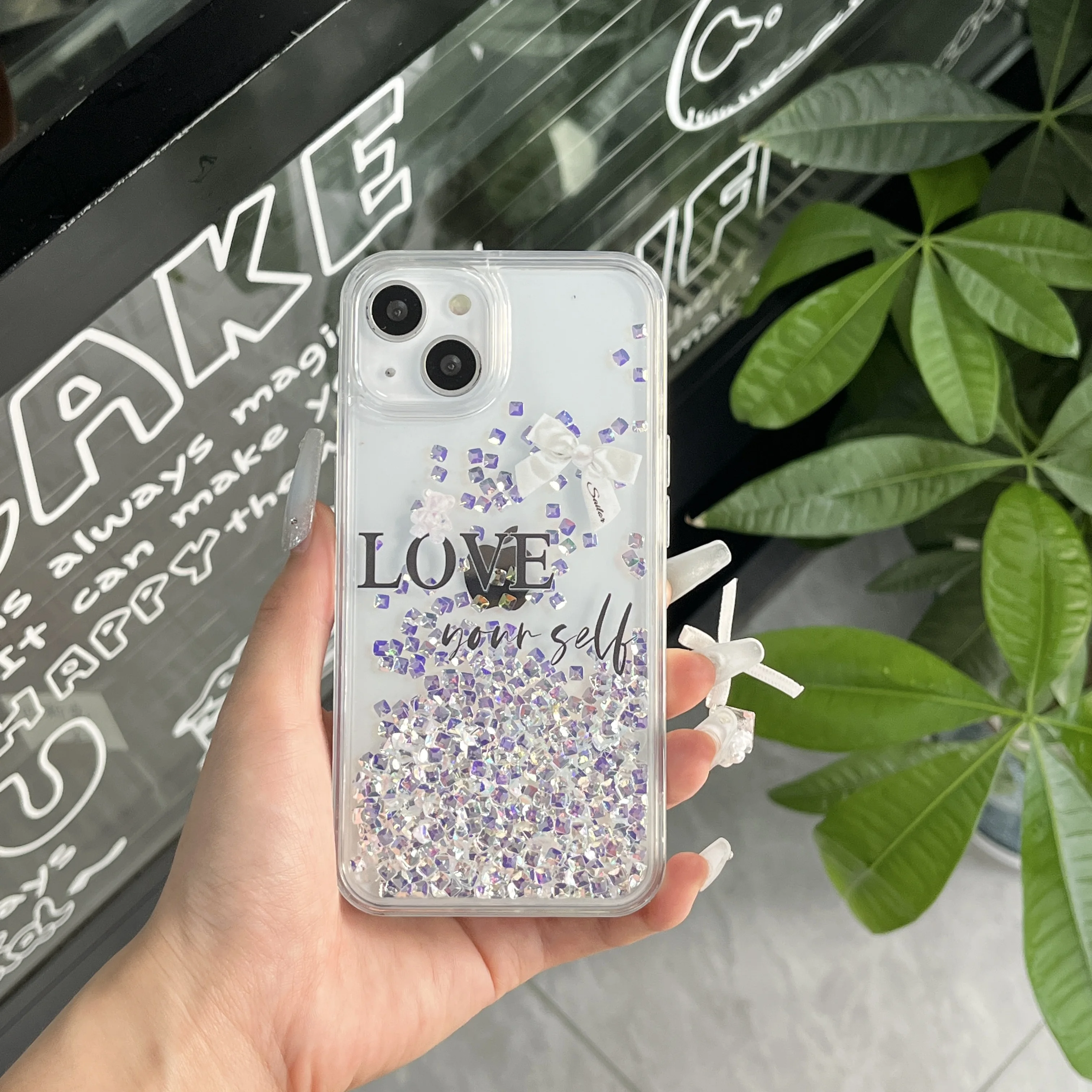 3D quicksand diamond pattern for iphone 15Pro 15 15Promax 14 14Promax 14Pro 13 13Pro 11 12 13Promax 16 16Pro 12Promax hard shell