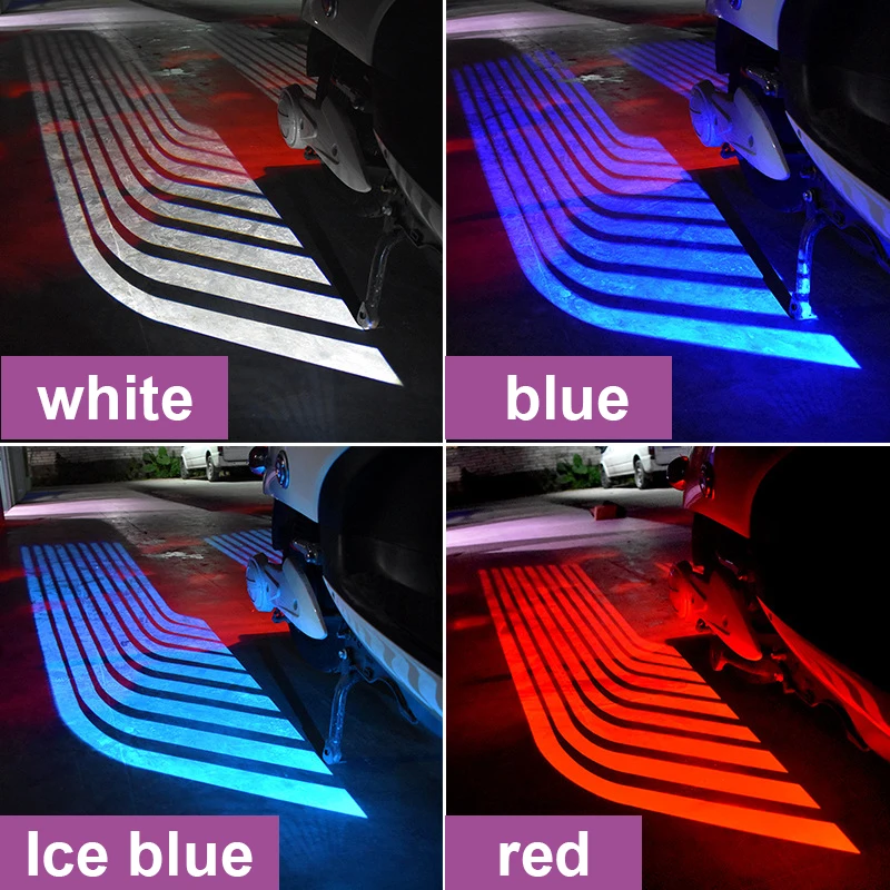 Motorcycle Welcome Light  Angel Wings Motorcycle LED Underbody Light Projector Decorative Atmosphere Lamp Motorcycle Accessories