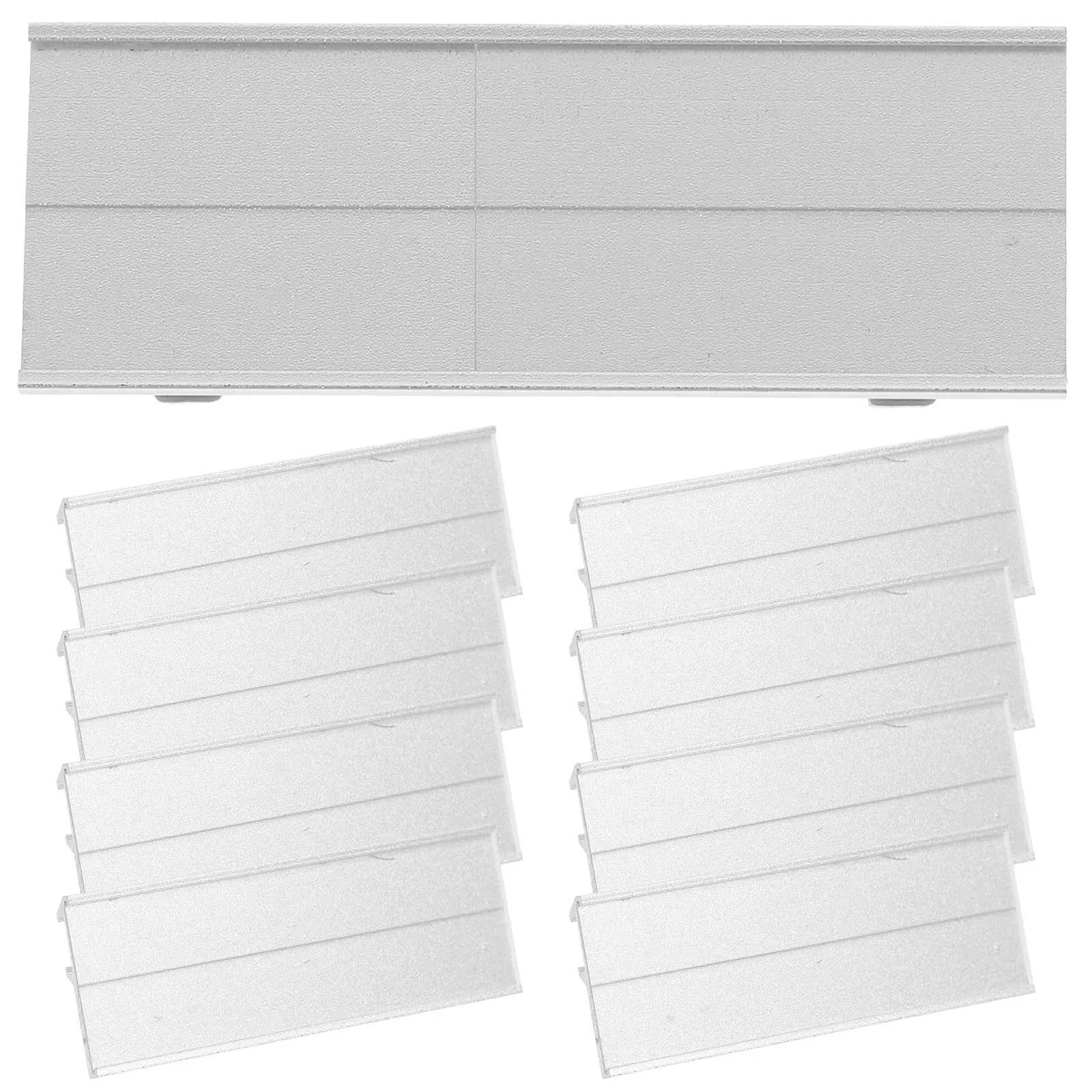 

10Pcs Aluminum Alloy Name Badges Reusable Name Tags Pin Clip Identification Badges Office Hotel Work Badge Holders Small Sign