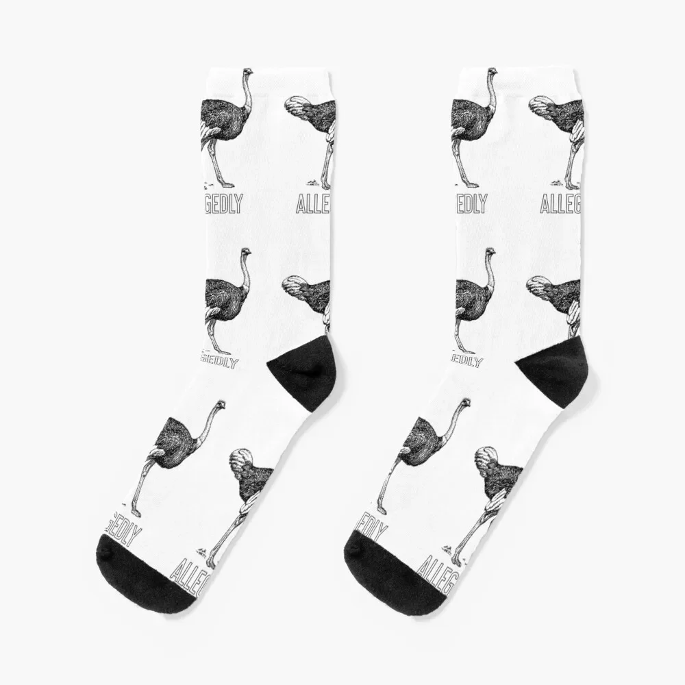 Letterkenny Allegedly Ostrich Socks men cotton high quality hockey Man Socks Women's