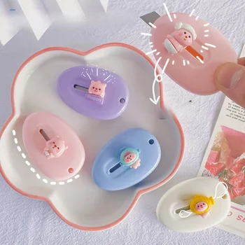 1pc Cartoon Mini nóż introligatorski Kawaii otwieracz do listów miecz przenośne otwarte pudełko konto ręczne dla studentów nóż do papieru ręcznie robiony