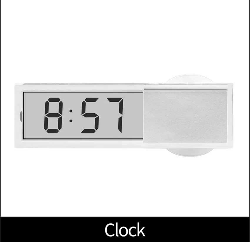 LCD display mini portable electronic wall clock with suction cup car interior accessories  For Tesla car