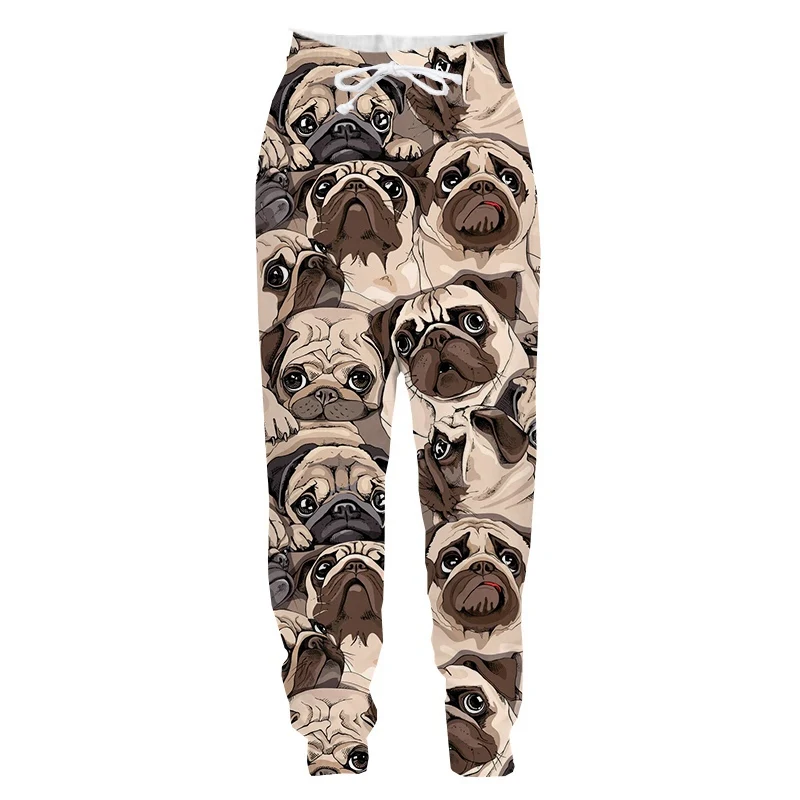 

Jumeast Men's Clothing Animal Pugs Dog 3D Pirnt Family Matching Outfits Trousers Mother-daughter Streetwear Casual Sweatpants