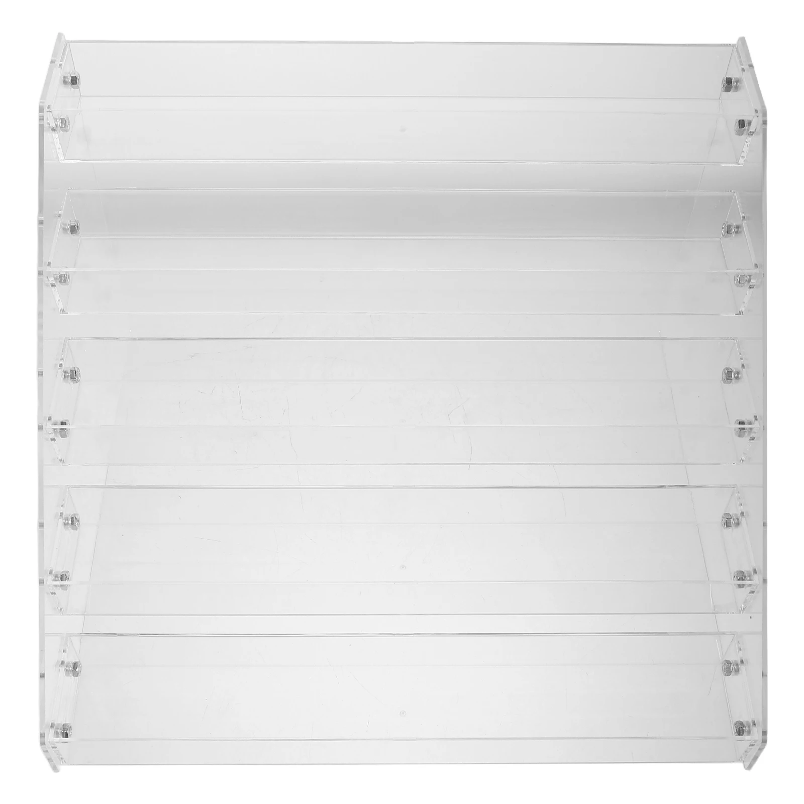 

Acrylic Nail Polish Organizer Rack 5 Tier Clear Display Stand Makeup Storage Lipstick Tube Holder Essential Oils Shelf