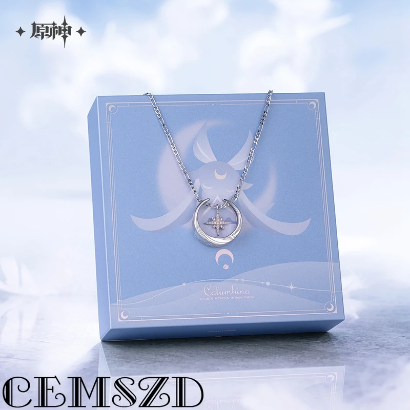 [Authentique] Ensemble d'accessoires de cosplay Genshin Impact Columbina : Pendentif et accessoires de personnage d'anime – Cadeaux d'Halloween