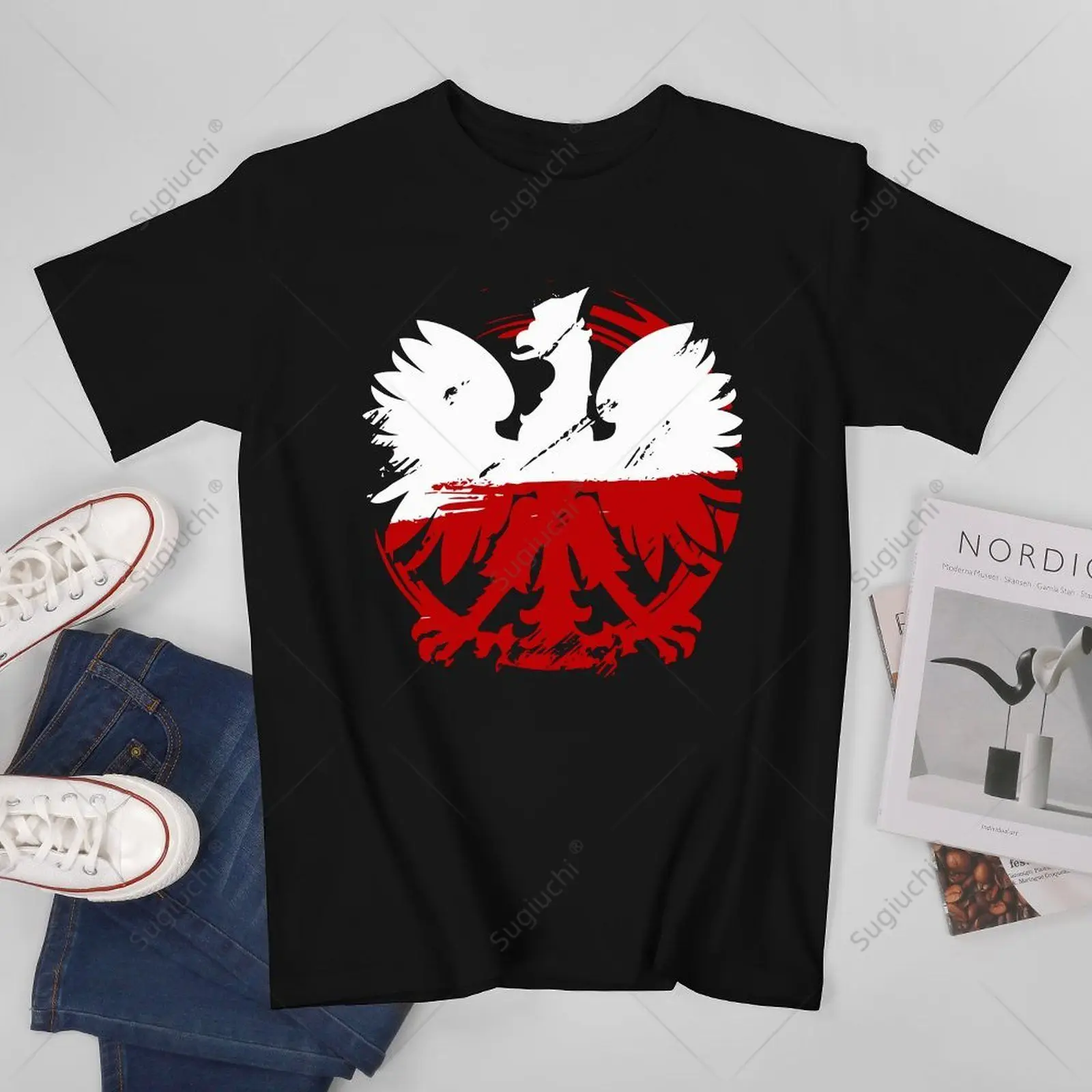 Unisex Men Poland Gift for Polish Poland Polska Krakoau Tshirt Tees T Shirts Women Boys 100% Cotton T-Shirt