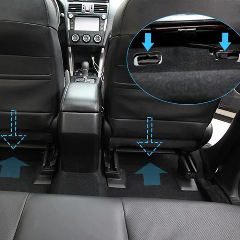 

Airspeed For Subaru Forester Legacy XV Outback 2009-2019 Back Seat Air Conditioning Outlet Blinds AC Air Vents Extension Tubes