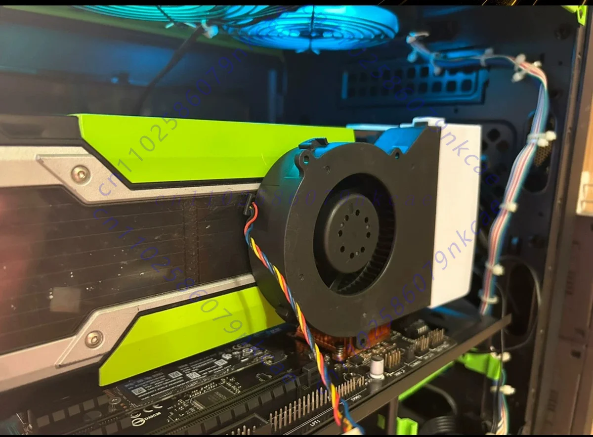 Short U‑Shape Turbo Cooling Fan For NVIDIA Tesla M10 M60 GPU Card