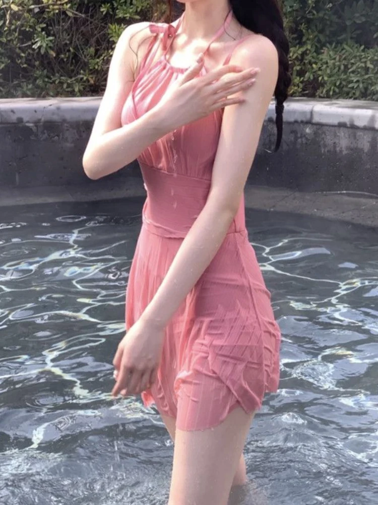 

Накидки женские летние милые девичьи Ins бандажные новые пляжные стили дизайн без рукавов модные Ulzzang купальники повседневные отпускные