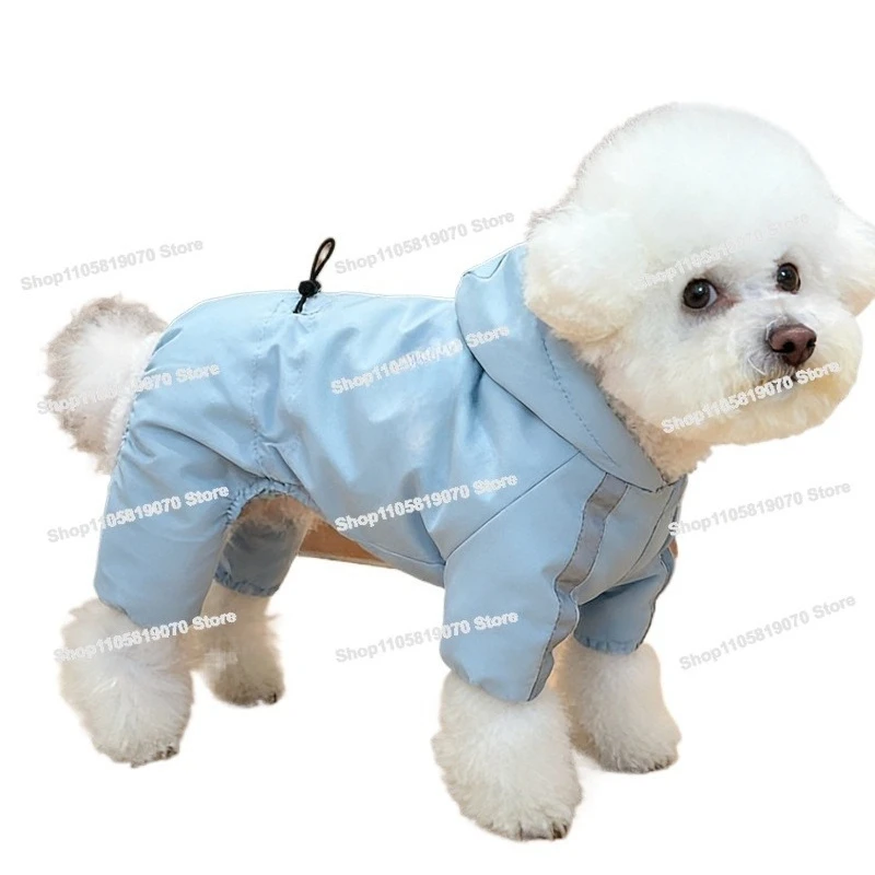 Dog Winter Clothes , Warm Cotton-padded , Bear Coat Small  Can Be Towed in Winter Thickened, Four-legged Cotton Clothes