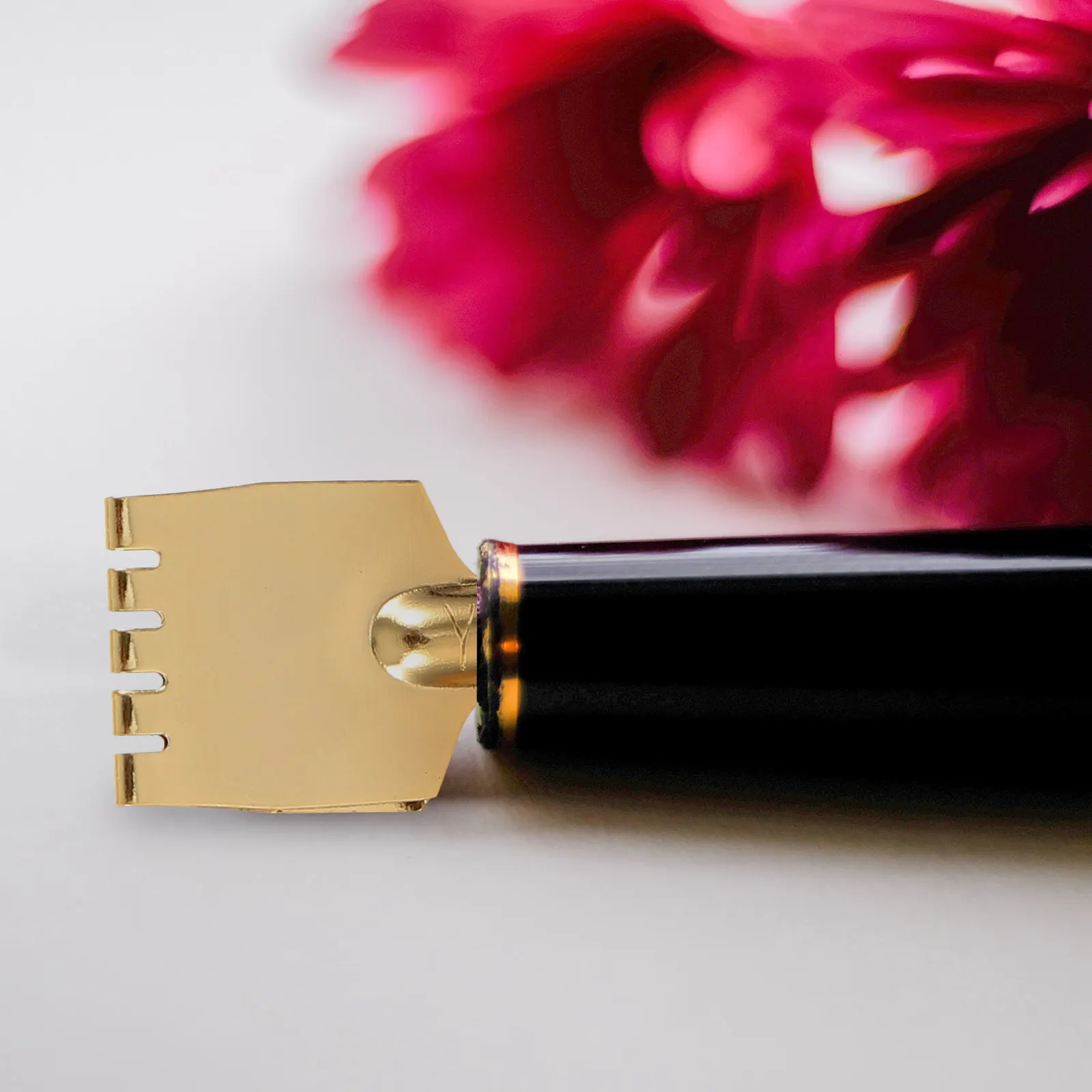 

5Pcs Exquisite Brass Fountain Pen Nibs Tibetan Writing Supplies Flat Head Pen Points for Artists Students Calligraphy Practice