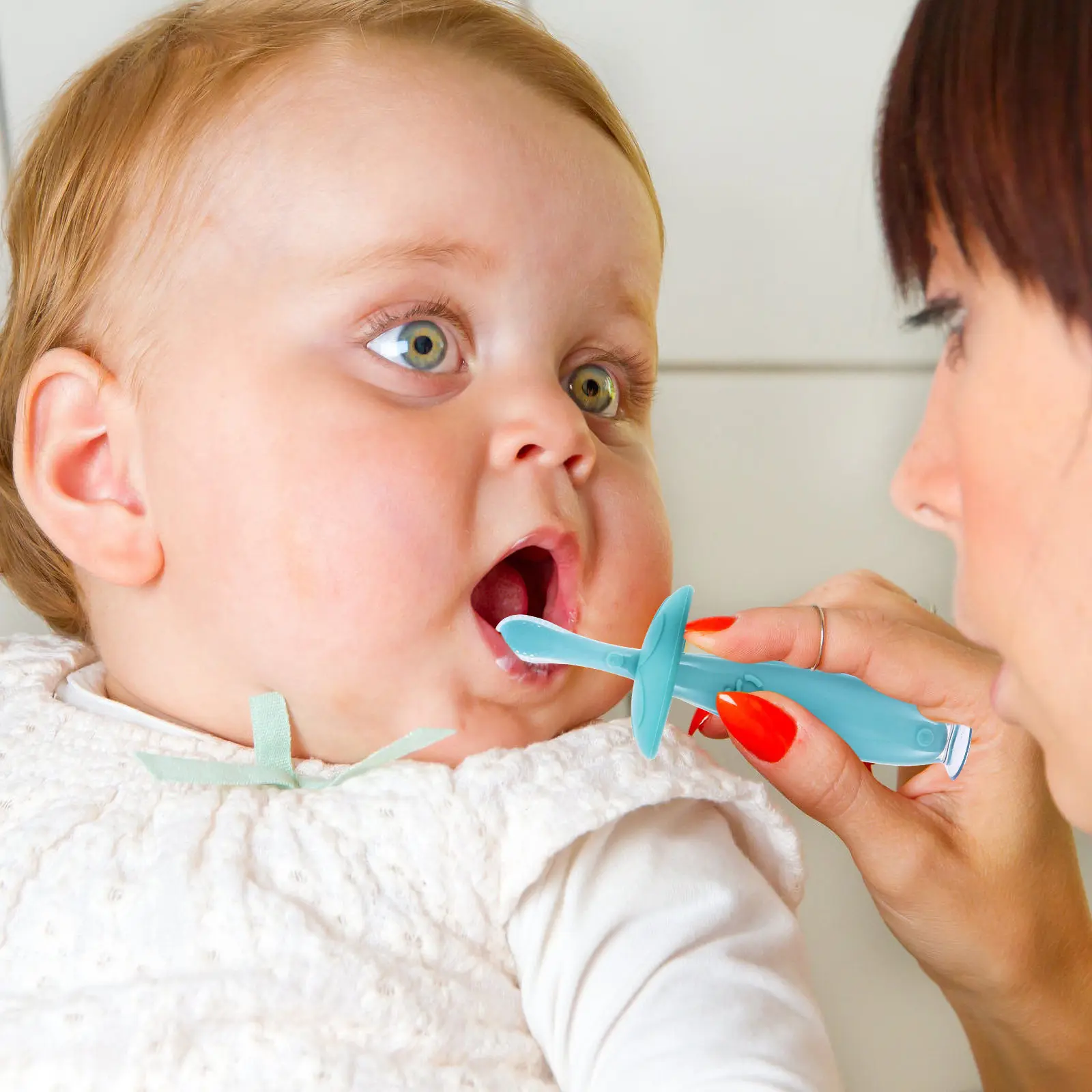 

1Set Silicone Baby Toothbrush Bristles Compact Portable Design Ergonomic Handle Toothbrush for Kids Infant Care