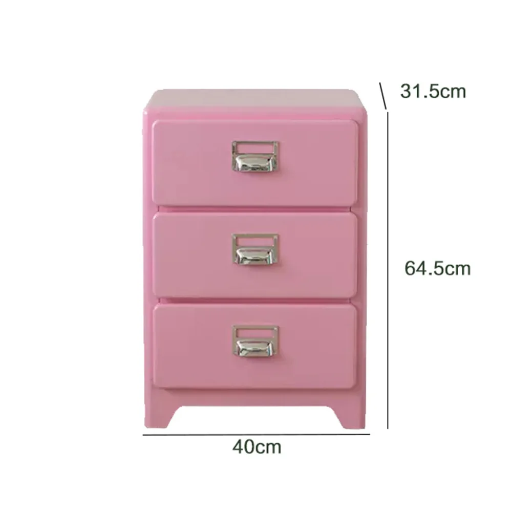 Bedroom Bedside Table Large Capacity Storage Cabinet Sofa Side Cabinet Storage Drawer Cabinet Creative Plastic Storage Cabinets