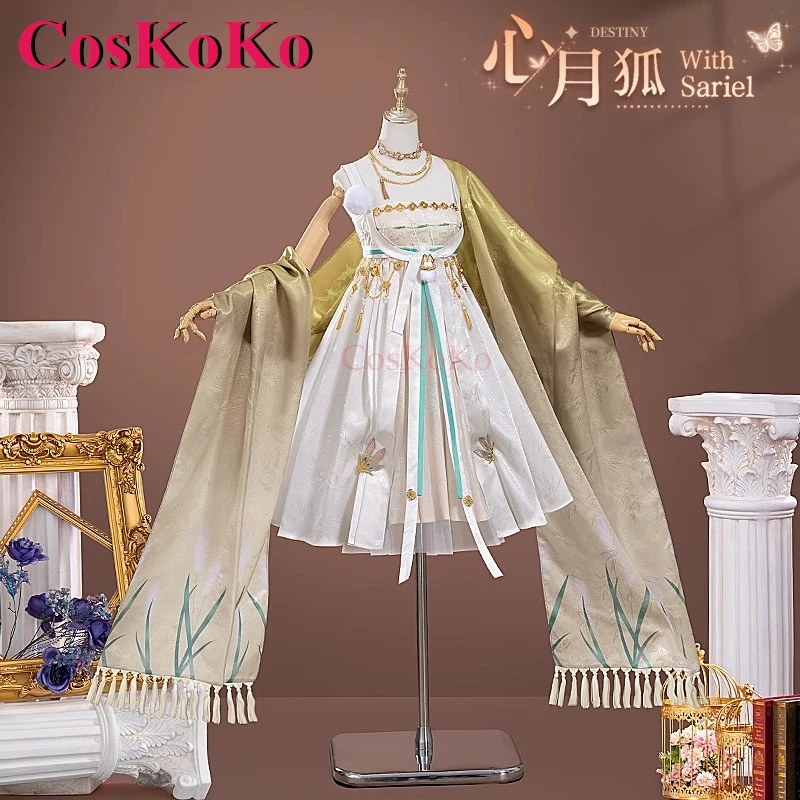 CosKoKo Sariel Cosplay Game Light And Night Costume Moon Vixen Of Heart Sweet Uniform Dress Halloween Party Role Play Clothing