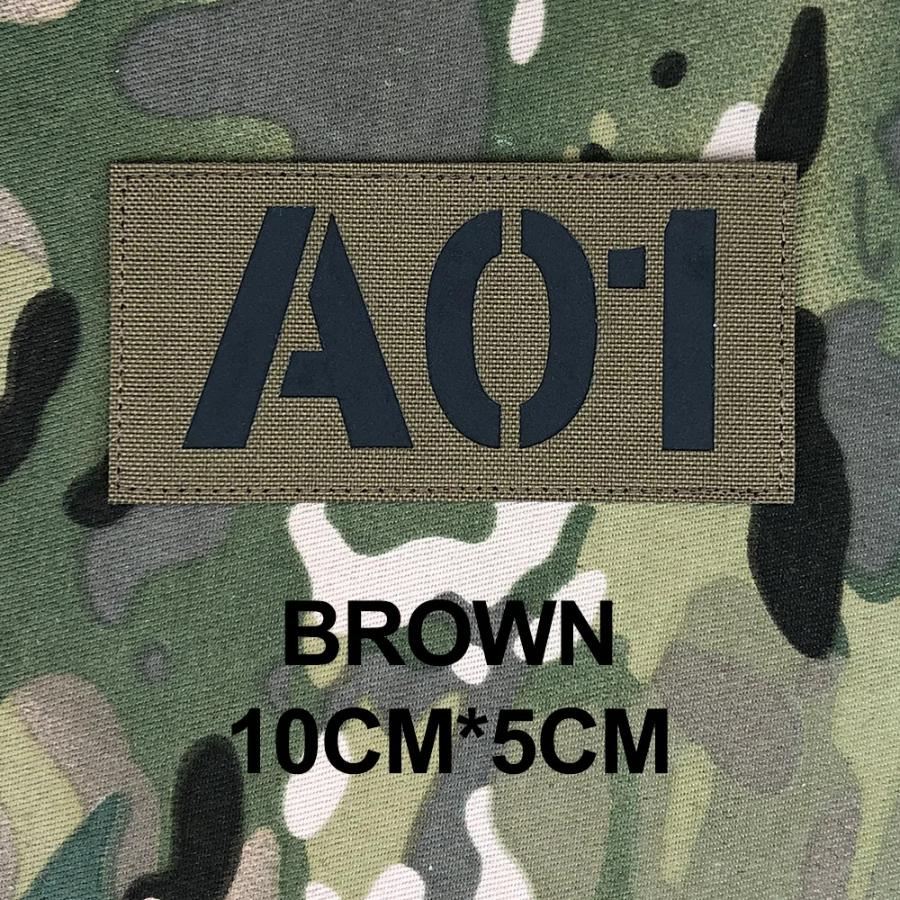 Custom Laser Cutting IR IFF Infrared Reflection Patch Radio Call Sign Name Tapes Black Letters image 3