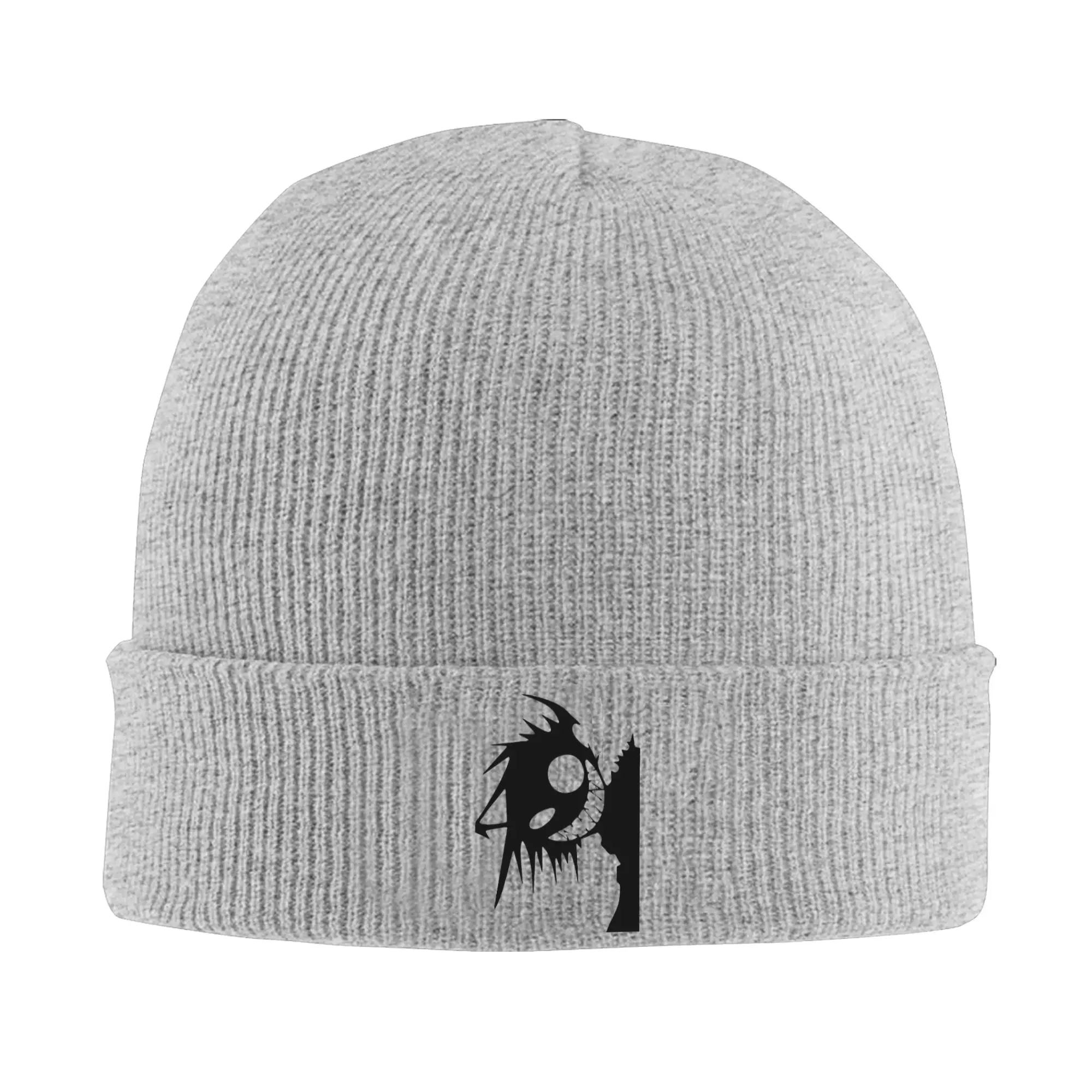Asta Black Clover Knitted Hat Beanie Winter Hat Warm Acrylic  Hip-hop Devil Shadow Caps for Men Women Gifts