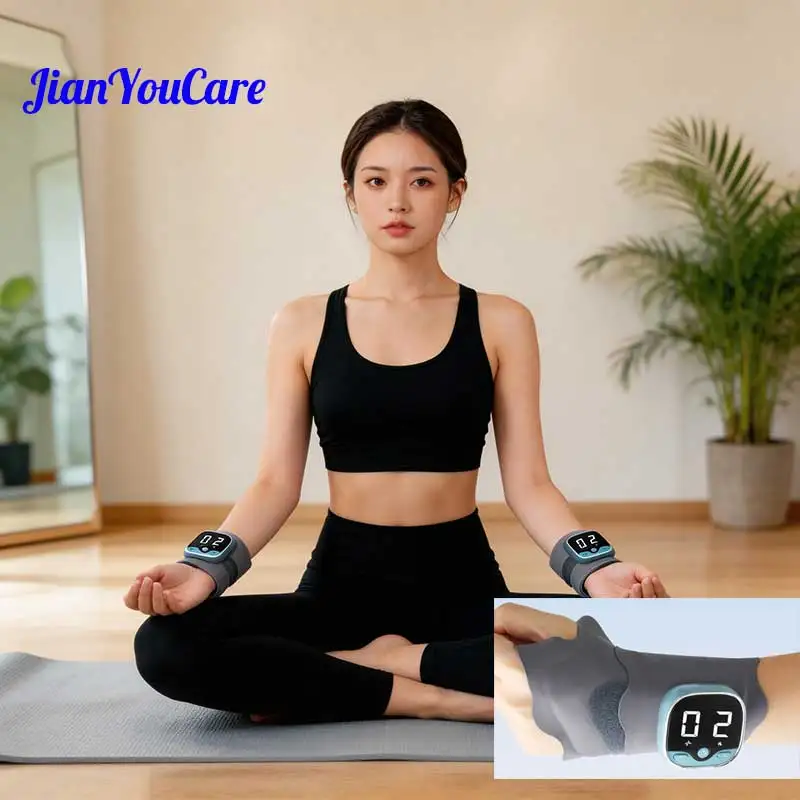 

JianYouCare Wireless hand wrist massage device Relieve tendon sheath pain Rechargeable Hot compress Microcurrent Fatigue Relief