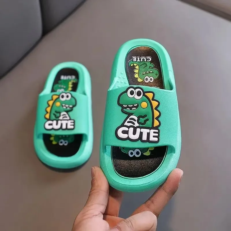 New Home Slippers Summer Children Cartoon Soft Shoes Boys Bathroom Girls Slippers Sandals Toddler Non Slip Beach Shoes Baby