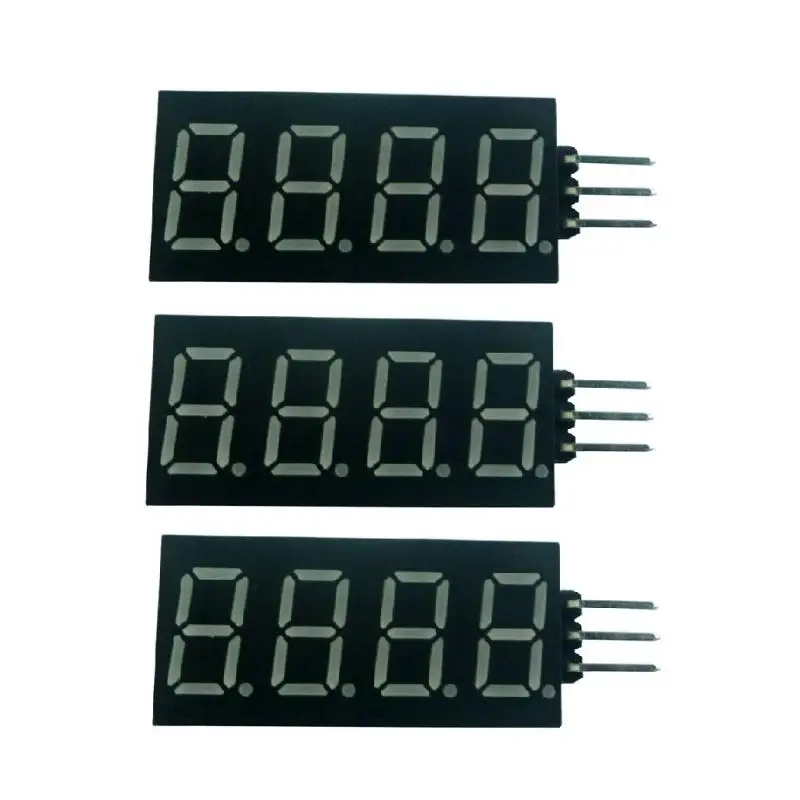 3 Pcs 7Seg 4 Digital UART TTL232 Serial Port LED Digital Tube Display Ascii code Text Display Module