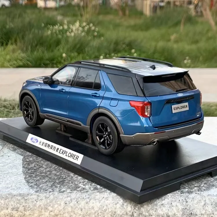 1/18 Ford EXPLORER 2020 Off-road SUV Metal Diecast Car Model Shock Absorber Ornaments Display Boy Toys Gifts Collection