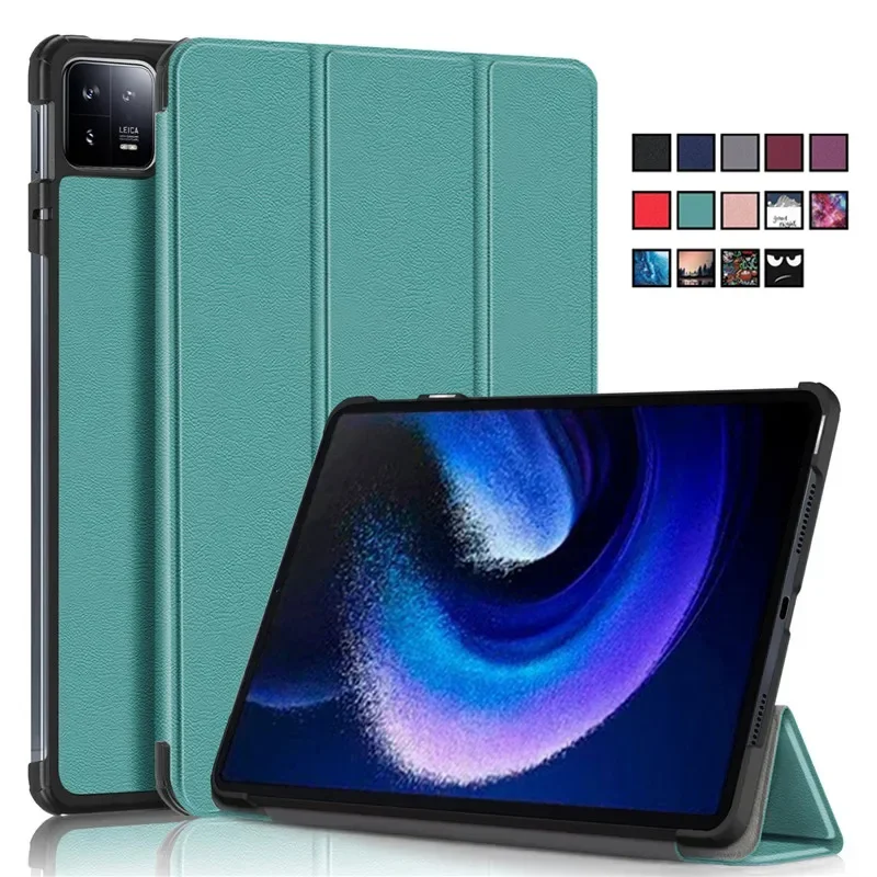 

Чехол Funda для Xiaomi Pad 6, 11 дюймов, магнитный складной кожаный чехол-подставка, жесткий чехол для планшета Xiaomi Pad 6 Pro Mi Pad 6, умный чехол