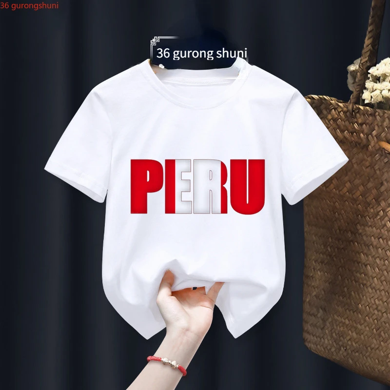 Lima Peru Lustige Jungen Mädchen T-shirts Kid Kinder Anime Geschenk Präsentieren Wenig Baby Harajuku Kleidung jungen t-shirt, Drop Schiff