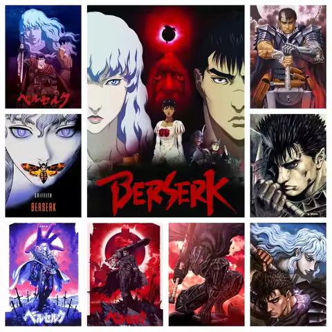 Fantasy Berserk Anime 5d Diy Diamond Painting Kits Guts And Griffth Japan Cartoon Photo Art Cross Stitch Mosaic Home Decor