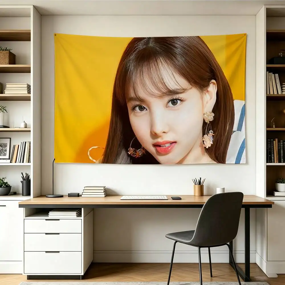LOVELY N-NAYEON   Flags Wall Hanging Background Art Banner for Bedroom Home Outdoor Decor