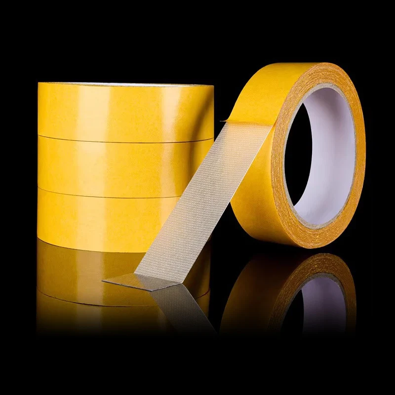 Super Traceless Carpet Adhesive Double Sided Cloth Base Tape With Strong Fixation High Viscosity For Waterproof Translucent Mesh