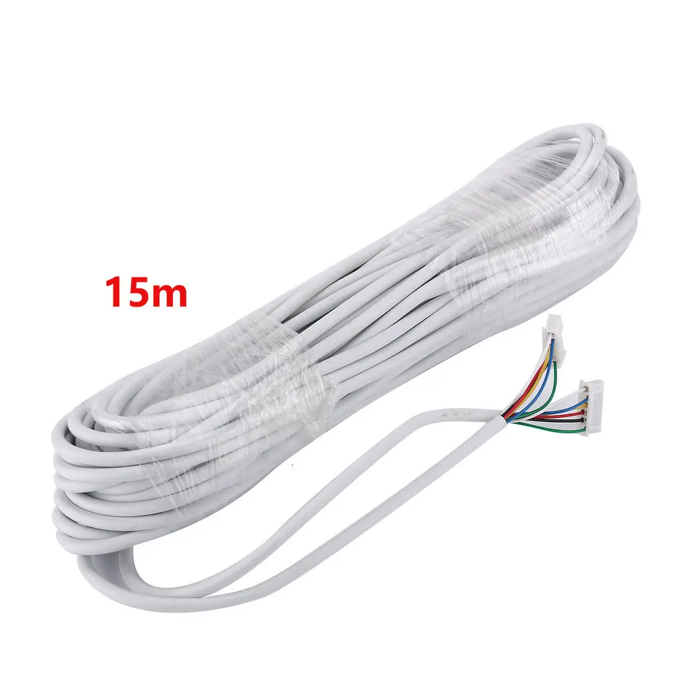 MAOTEWANG 2.54*6P 6 Wire Cable For Video Intercom Color Video Door Phone Doorbell 15/30/50M Wired Intercom Cable Extend RVV wire