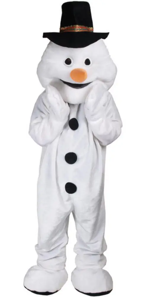 Nieuwe Volwassen Hot Sale Foam Mooie Sneeuwman Fancy Cartoon Mascotte Kostuum Pluche Kerst Fancy Dress Halloween Mascotte Kostuum