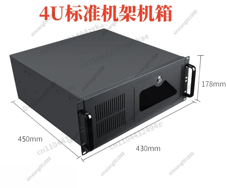 For 4U Industrial Control Chassis 610 Rack-Mount Server Case 19-inch 7-Slot ATX Power Supply Compatible