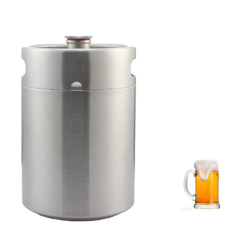 

5L craft brewed beer keg 304 stainless steel draft beer keg