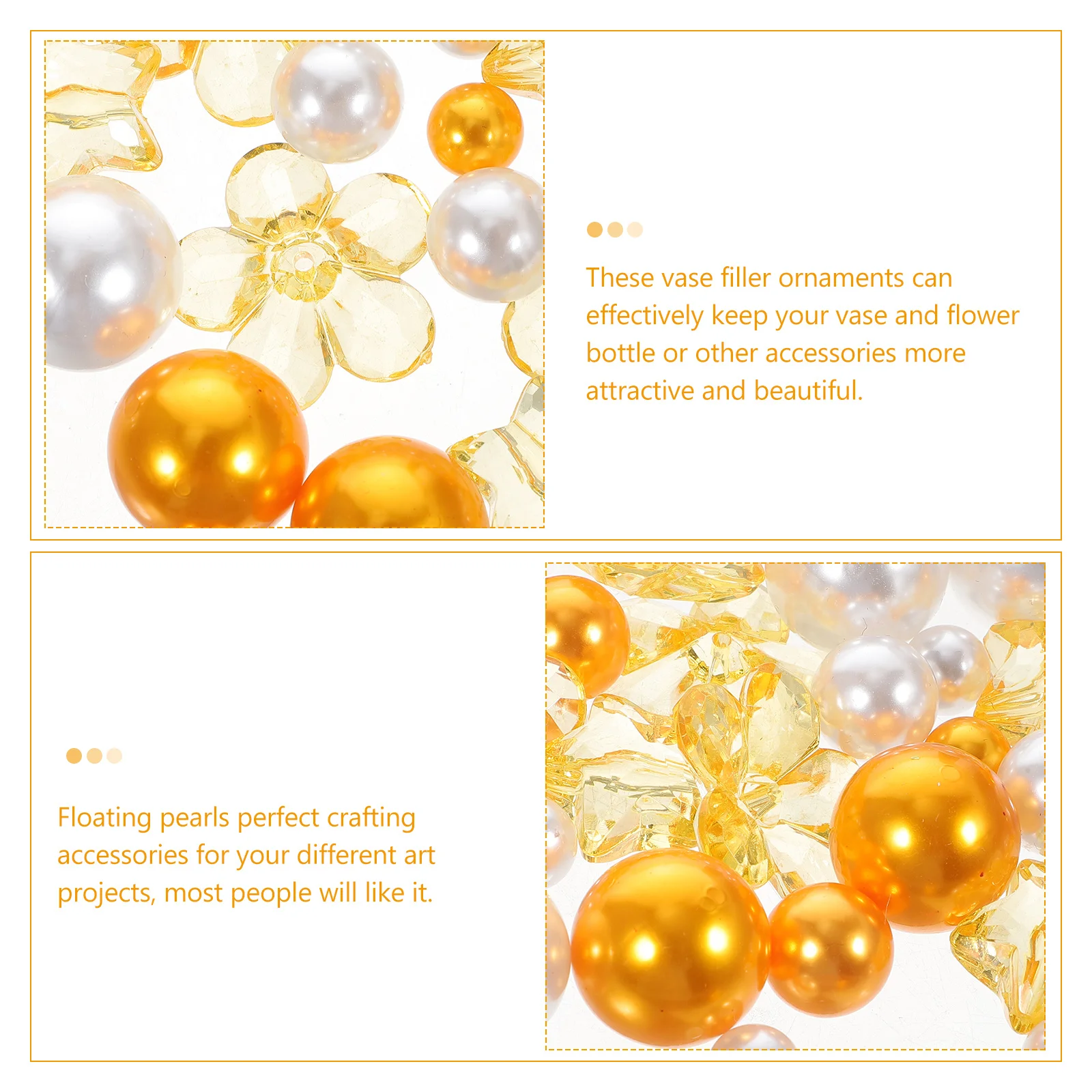 

90pcs Filling Pearls Vase Decorative Ornaments Romantic Fade-Resistant Wedding Party Home Office Decoration Diy Cup