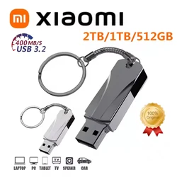 Xiaomi 2TB Usb Flash Drives Usb 3.2 High-speed File Transfer U Disk 1TB 512GB Ultra-large Capacity Metal Waterproof Usb Memory