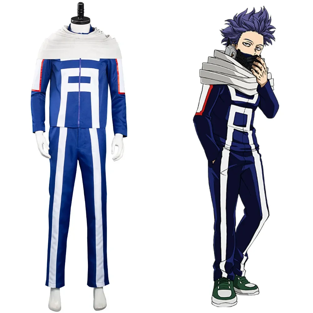 Boku No /My Hero Academia Hitoshi Shinso Cosplay Costume Halloween Carnival Suit